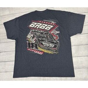 Shannon Babb Racing Graphic T Shirt Team Zero Bloomquist Dyna Gro Size 2XL Gray